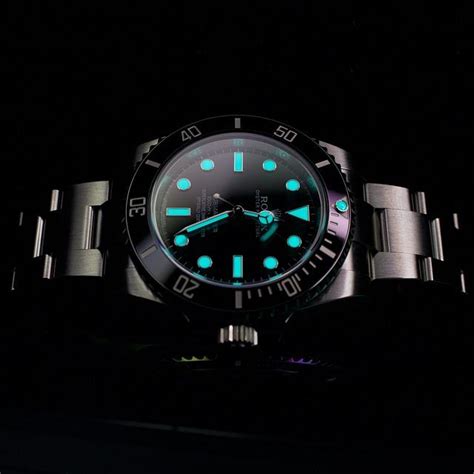 a real submariner rolex opened up inside|Rolex Submariner side view.